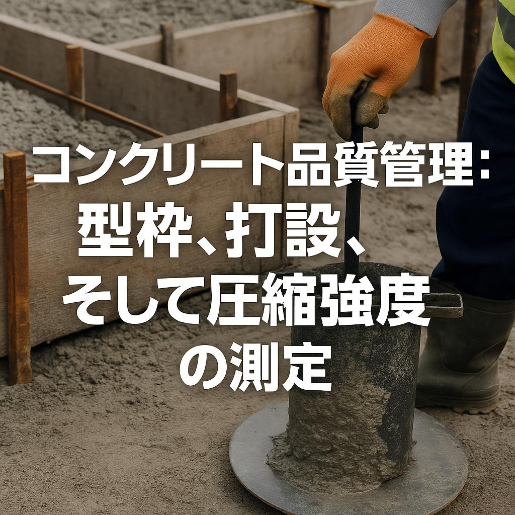 コンクリート品質管理:型枠、打設、そして圧縮強度の測定